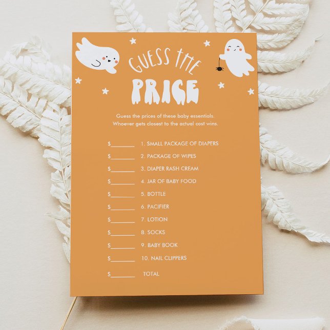 Invitación Kawaii Halloween adivina el juego de Baby Shower d (Subido por el creador)