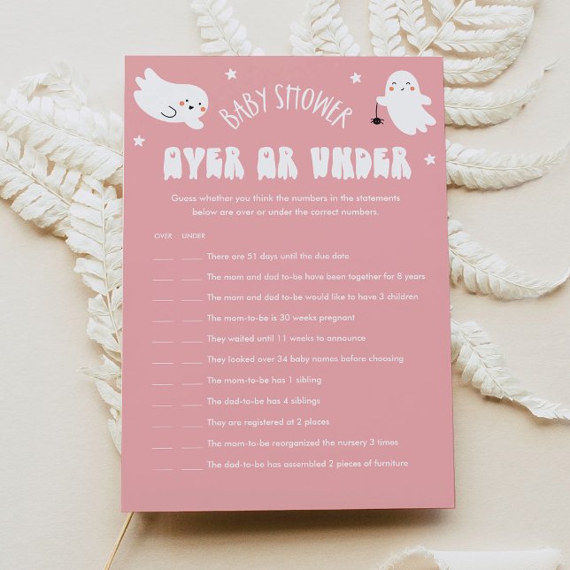 Invitación Kawaii Halloween Con O Debajo Del Juego De Baby Sh (Subido por el creador)