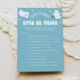 Invitación Kawaii Halloween Con O Debajo Del Juego De Baby Sh