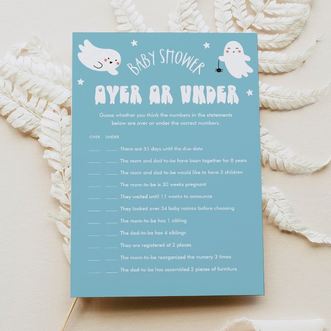 Invitación Kawaii Halloween Con O Debajo Del Juego De Baby Sh (Subido por el creador)