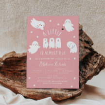 Kawaii Halloween Curte Ghost Baby Shower Invitació