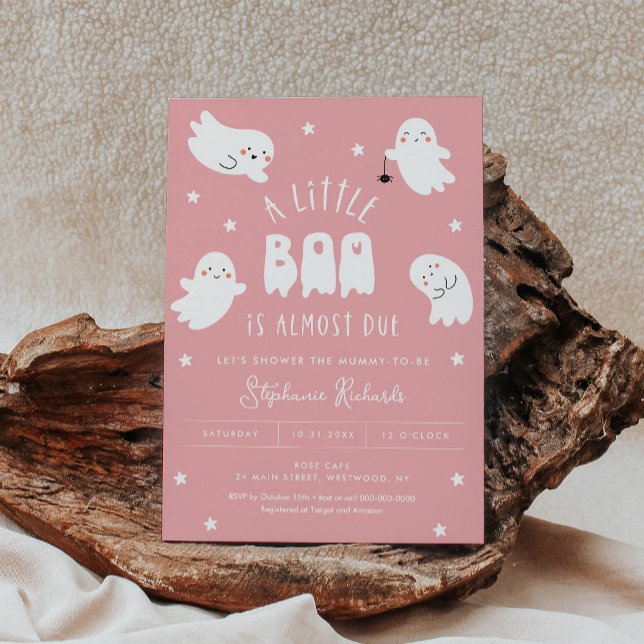 Invitación Kawaii Halloween Curte Ghost Baby Shower Invitació (Subido por el creador)