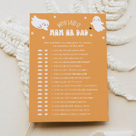 Invitación Kawaii Halloween quién dijo que era el juego del b