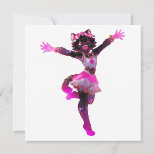 Invitación Kawaii Idol Catgirl