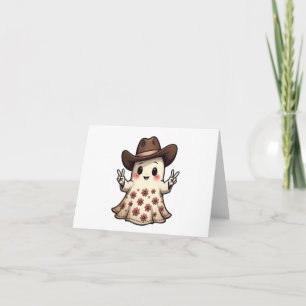 Invitación Kawaii japonés pastel chico fantasma Halloween