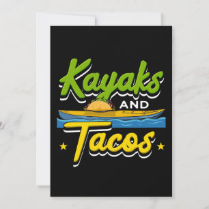 Invitación Kayak - Kayaks y Tacos Funny Kayak
