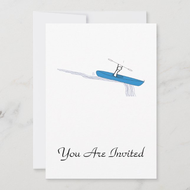 Invitación Kayaker (Anverso)