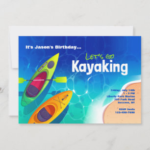Invitación Kayaking Fiesta