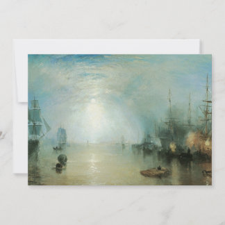 Invitación Keelmen Heaving Coals, luz de luna por Joseph Turn