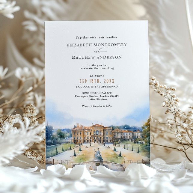 Invitación Kensington Palace Gardens Londres Boda del Reino U (Subido por el creador)