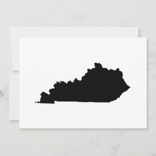 Invitación Kentucky en blanco y negro