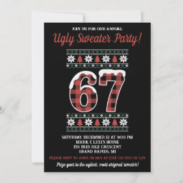 Invitación Kids' 67 Ugly Sweater Holiday Party