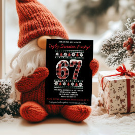Invitación Kids' 67 Ugly Sweater Holiday Party