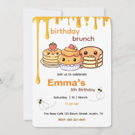 Invitación Kids Birthday Brunch Invitation | Cute Party Invit