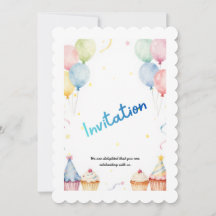 Kids Birthday Invitation Template – Customizable P
