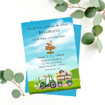 Invitación Kids Farm Tractor Animales Fiesta de cumpleaños<br><div class="desc">Presentamos nuestra encantadora "Invitación de fiesta de cumpleaños de niños granjeros" - la manera perfecta de sembrar las semillas de emoción para la próxima celebración de tu pequeño. Esta invitación combina el capricho de los animales de granja, la emoción de los tractores, y la alegría de los cumpleaños por un...</div>