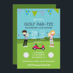 Invitación Kids Golf Theme Party Cumpleaños Personalizado<br><div class="desc">Invitación de fiesta temática Kids Golf diseñada para ser rápida y fácilmente personalizable a los detalles de tu evento.</div>