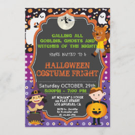 INVITACIÓN |KIDS HALLOWEEN DEL FIESTA DEL TRAJE DE