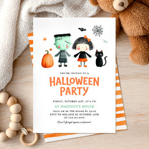 Invitación Kids Halloween Party Cute