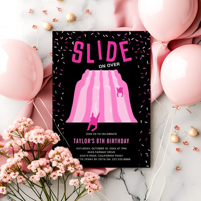 Invitación Kids Indoor Playground Pink Birthday Party (Subido por el creador)