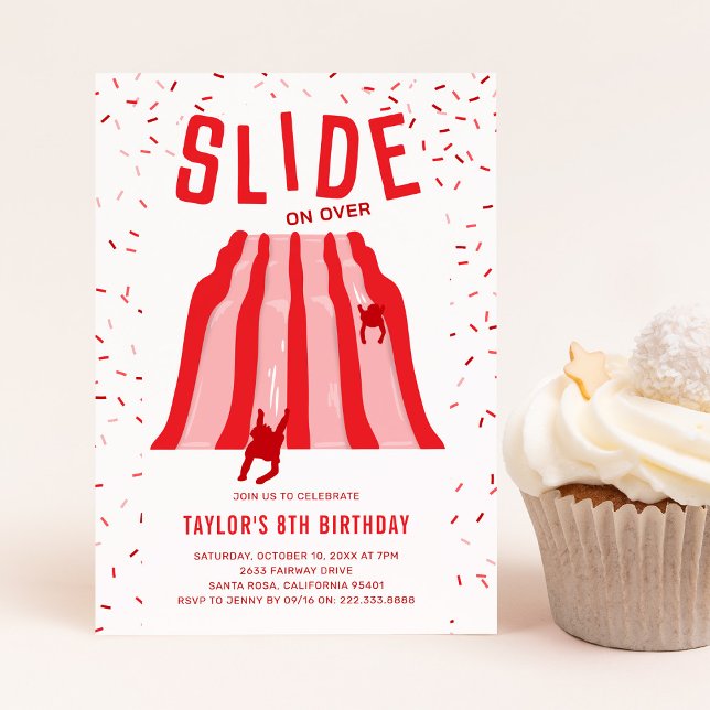 Invitación Kids Indoor Playground Red Birthday Party (Subido por el creador)