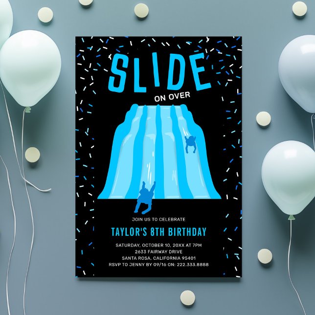 Invitación Kids Indoor Slide Playground Birthday Party (Subido por el creador)