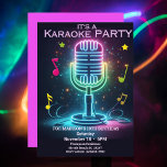 Invitación Kids Karaoke 10TH (editable) Fiesta de cumpleaños<br><div class="desc">¡Prepárate para cantar tu corazón con esta divertida y festiva Invitación de los Niños Karaoke a la Décima Fiesta de Cumpleaños! Esta invitación editable presenta un diseño vibrante con notas de música coloridas, un micrófono, para preparar el escenario para una celebración inolvidable. Perfecto para el cumpleaños de su estrella en...</div>