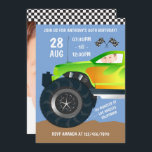Invitación Kids Monster Truck Birthday Party (Fiesta de cumpl<br><div class="desc">Personalizable a las especificaciones de su evento.</div>