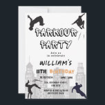 Invitación Kids Parkour Fiesta Cumpleaños<br><div class="desc">Invitación de la fiesta Parkour para niños - Digital e Impreso ¡Prepárate para saltar, subir y volcar a una celebración repleta de acción! 🏃 ♂️ Nuestro Parkour Party Invitation es perfecto para niños enérgicos que aman la aventura, el movimiento y un desafío. Con diseños audaces y detalles dinámicos, esta...</div>