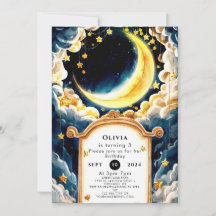 Kids Pastel Moon Cumpleaños