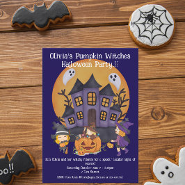 Invitación Kids Pumpkin Witness Party Halloween