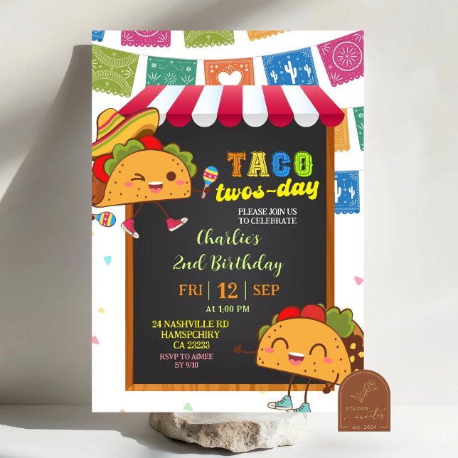 Invitación Kid's Taco Twosday Birthday invitation (Subido por el creador)