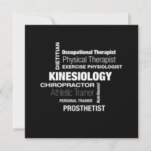 Invitación Kinesiology Kinesiologist Physio Physical Therapis