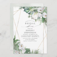 King Blanco Protea Orquídeas Ducha Tropical Bridal