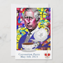 Invitación King Charles III Personalizado divertido Fiesta de