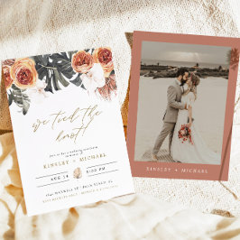 Invitación KINSLEY Boho Terracotta Nos Amarramos Al Elopement