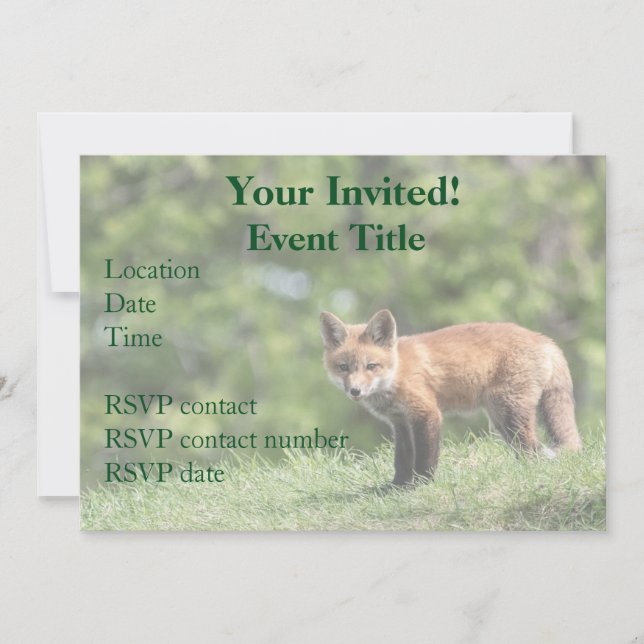 Invitación Kit Red Fox (Anverso)