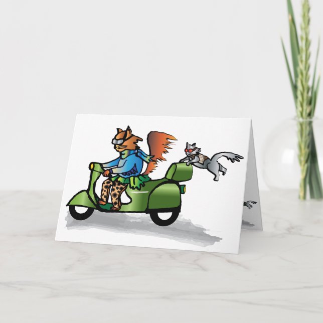 Invitación Kitty Scoots (Anverso)