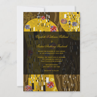 Invitación Klimt inspiró a la Moda Art Nouveau El Boda del be