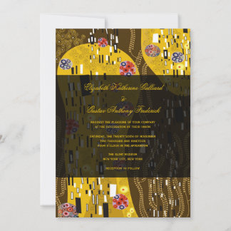 Invitación Klimt inspiró a la Moda Art Nouveau El Boda del be