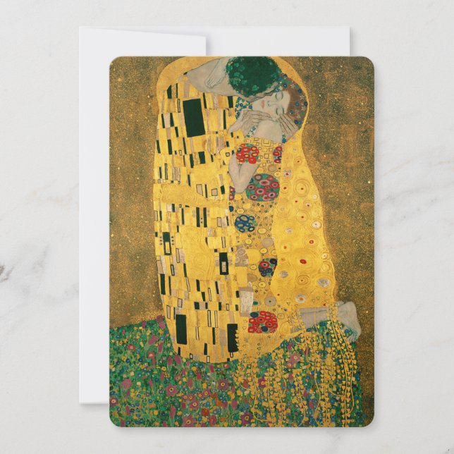 Invitación Klimt // La pintura de besos (Anverso)