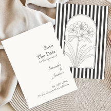 Klivia Flor Elegante Botánica Save the Date