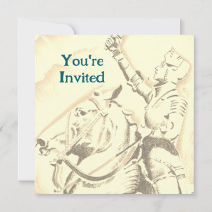 Invitación Knight medieval