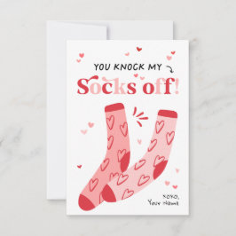 Invitación Knock My Socks Off Kids Classroom Valentcard