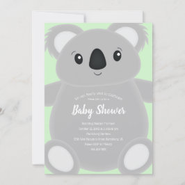 Invitación Koala Bear Baby Shower