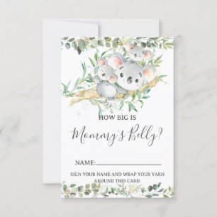 Invitación Koala gemye sobre lo grande que es la carta de Bel