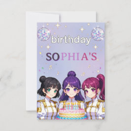 Invitación Kpop Demon Hunters Birthday Invitation