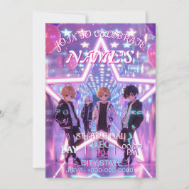 Invitación KPOP Demon Hunters Inspired Invitation