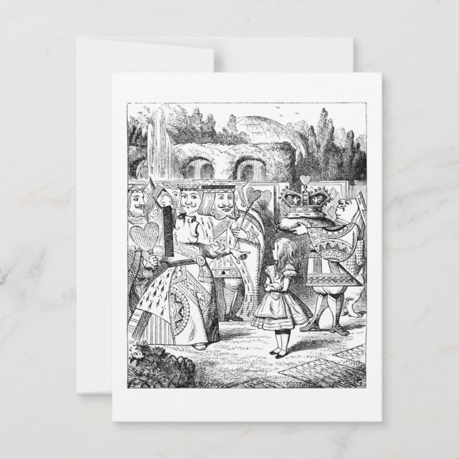 Invitación KRAFT Alicia en cumpleaños de la fiesta del té del (Anverso)