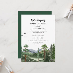 Invitación Kraft Rocky Mountain   Recepción Elopement